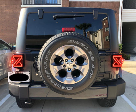 Tail Lights for the 2007-2018 Jeep Wrangler JK/JKU with Smoked